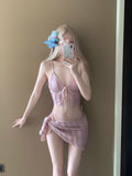 Yan 2026 New Swimsuit In Wind Bikini Three-Piece Pure-Wane Hot Spring Korean Advanced Bath