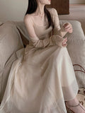 Pure Tupling Light Chinese Yarn Half Dress ~ Temperament Fairy Half-Dress Girl Spring And Summer New