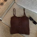Autumn And Winter Vintage Knitted Jasmine Sling Female Sweet Wind Small Man With Chest Pad Slings