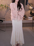 Sweetheart Bud Gentle Lace Sling Vest Women Autumn And Winter Judhua Fishtail Half Skirt