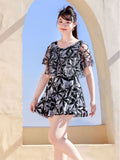 Aer Large-Size Swimsuit Female Conservative Slightly Fat Girl Covered With Thin Hot Spring Dress Summer Fat Mm Large Code