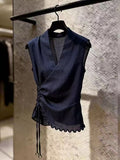 Chic Unique Super-Looking Top High Sense 2026 Summer New Design Sense Of Niche Temperament Casual Women's Clothing