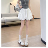 Flower Trousers Women 2026 Summer New Fluffy Shorts Thin Crotch Loose Waist Loose Leisure Skirts