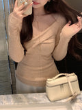 Heart-Heart Crush Ultra-Fine Wool Cross-Bottomed Knitted Knitted Women's Winter New Heart Machine Clothes
