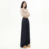 Anti-Colored Jeans Women's Tanning Color Hanging 2026 Spring New Loose Broad-Legged Trousers