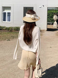 Romantic Lace Small Flying Sleeve Tie With Obliquely Cut Floral Skirt Slings Crissed Flowers Waist Dress