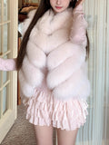 Beautiful Warm Feeling Soft Glutinous Repair Pink Long-Sleeved Knitted Fishtail Dress