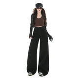 High-Waisted Narrow Version Of Broad-Legged Jeans Women 2026 Autumn And Winter New Design Feel Loose Thin Mop Trousers