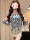 Large-Size Vintage Casual Babes Long-Sleeved T-Shirt Women Autumn Irregular Lotus-Side Bottom Shirt Fat MM Thin Top
