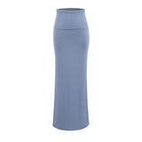 Black Falling Hottie Sexy A-Word High-Rise Half-Dress Girl Spring And Summer New Fishtail Dress Hip Repair Skirt