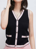 Middle Ancient Wave Lace_ Cashmere Wool 24K Gilded Four-Leaf Grass Bumpy Retro Fragrant Knitted Shirt