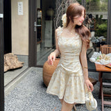New French Temperament Fashion Romantic Bow Small Sleeve Dress In Summer 2025