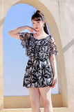 Aer Large-Size Swimsuit Female Conservative Slightly Fat Girl Covered With Thin Hot Spring Dress Summer Fat Mm Large Code