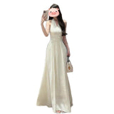 French Dress Women 2026 Summer New High-End Long Dress With Thin Temperament Sleeveless Simple Design Dress