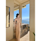 Beautiful Seaside Wearing Beach Dress Beach Dress Atmosphere Beach Dress Floating Beach Dress Dress
