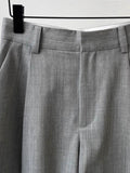 Five-Point Suit Trousers Women's Summer Thin 2025 New Large-Size Women's Loose Thin High-Waisted Wide-Legged Shorts