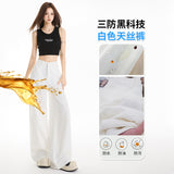 Lyselle Tiansi Softly Drooped Jeans Female High Waist Hanging Mop Straight Barrel Loose Ice Pear Shape