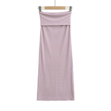 Black Falling Hottie Sexy A-Word High-Rise Half-Dress Girl Spring And Summer New Fishtail Dress Hip Repair Skirt