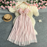 First Love Milk Sweet Dress Gentle Wind Pink Fairy Dress Tea Break In The Escape Princess Dress Super Fairy Sweet Hanging Dress