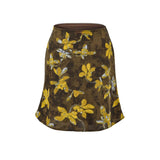 Vintage Oil Painting Flower Half-Dress Girl Spring And Summer New Design High-Waist Sexy A-Word Ass Short Skirt Printed Skirt