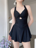 2025 Swim Lady Swimsuit Sexy Hanging Neck Sling In Thin Swimsuit Wave
