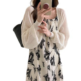 Bat Sleeve Knitted Sun Protection Shirt Women's Summer Thin Coat Cane Sling Skirt Shawl Shawl Shawl Shawl Shawl Shawl Shawl Shawl Air Conditioning