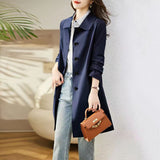 Women's Long-Term 2025 Spring And Autumn New Fashion Trend Temperament Loose Thin And Windwear Women's Clothing