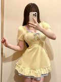 2026 New Swimsuit Women's Dress Conservative Students Cute Large Size Micro Fat Mm Thin Swimsuit