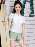 2026 New Aerial Sports Split Swimsuit Conservative Youthful Sports Students Covered Flat Trousers Swimsuit