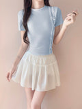 Two Sets Of Swimsuit Women's Hundred Folded Skirt Summer Sports Set Sweet Lively Hot Spring HolidayӾsuit