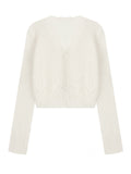 Beauty Ambitionist Super Fine Horse Sea Yarn Fifi Hand-Crocheted Knitted Cardigan V Collar Outside The Shirt Jacket