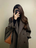 Maillard Wears A High-Grade Feeling Of Hair, The Woman's Autumn And Winter Thick Knee Long Korean Wind Coat