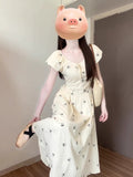 French Rag Bubble Sleeve Dress Women's Summer 2025 New Niche Temperament Beautiful Dress