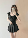 Wow New Edicula Body Thin Belly Conservative Student Dress Fresh Pure Swimsuit Female Bolisi 2546