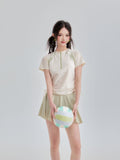 2026 New Edgy Lily Sports Split Swimsuit Fashion Tennis Style Korean Student Skirt Flat Angle Swimsuit