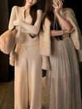 LP Old Money Knitting Set Classic Pit Strip Open Shirt + Linen Trousers