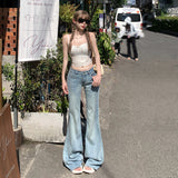 YC& Vintage Low-Rise Tice Trousers Slimming Spring And Summer Jeans Women & Trousers Lengthened