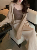 You Half-Summer Cardigan Tiansi Flax Hollow Weaving Method ~ Design Sense Of Small Group Long Sleeves Outside Shawl Shawl Shawl