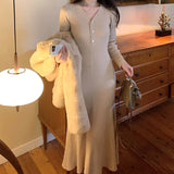 Romantic Curve 35 Wool Imported Woven Knitted Knitted Dress Women's Winter Sweater Skirt