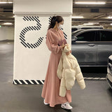 Casual Sports Set 2025 Autumn And Winter New Women's Hoodie High-Waist Aa Half-Dress Fashion Two-Piece Set
